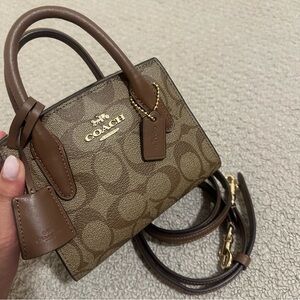 Coach Signature Brown Mini Bag